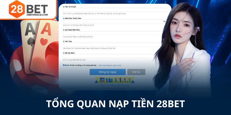 Tổng quan về nạp tiền 28bet
